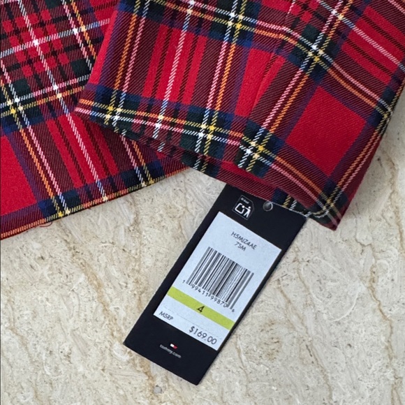 NWT Tommy Hilfiger Red Tartan Women's Blazer - Picture 9 of 14
